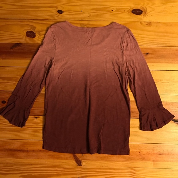 t.la Purple Ombré 3/4 Length Top, EUC, M - Picture 14 of 15